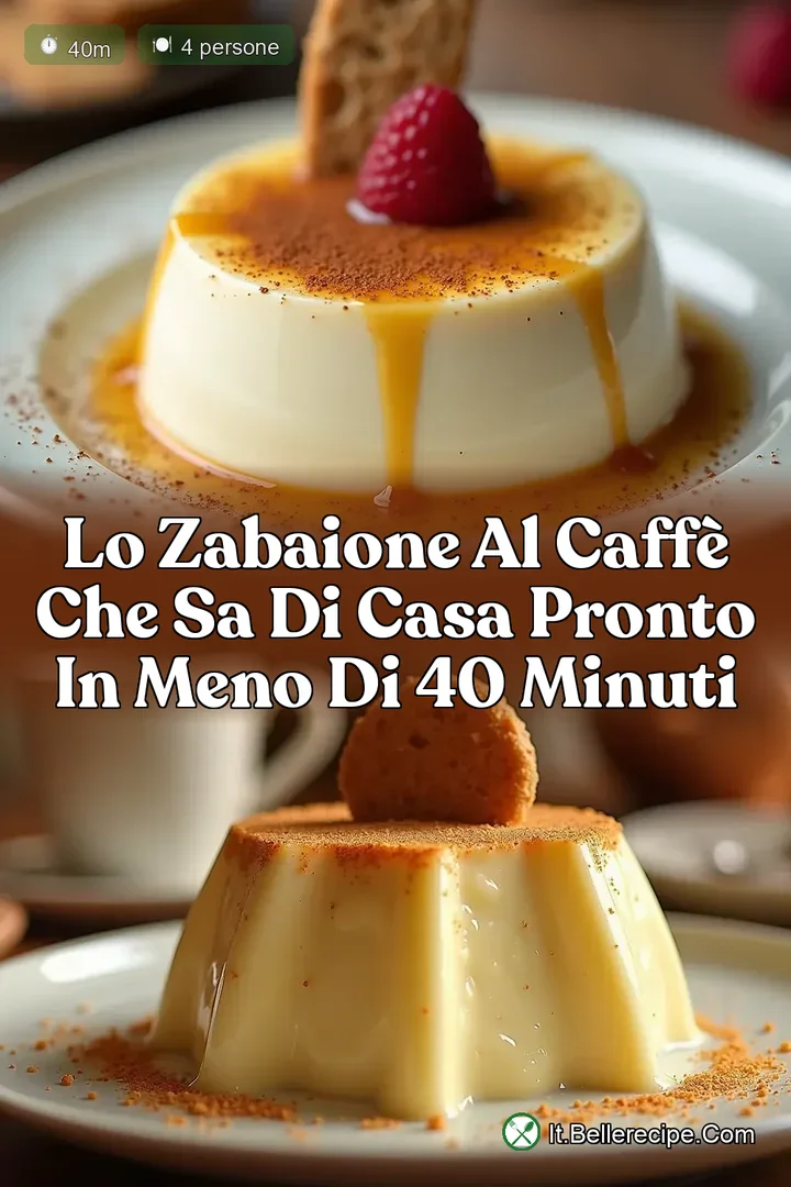 Lo Zabaione al Caff&egrave; Che Sa di Casa Pronto in Meno di 40 Minuti
