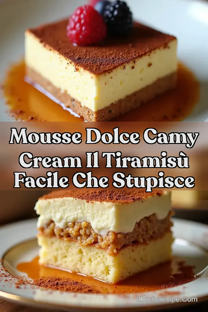 Mousse Dolce Camy Cream Il Tiramis&ugrave; Facile che Stupisce