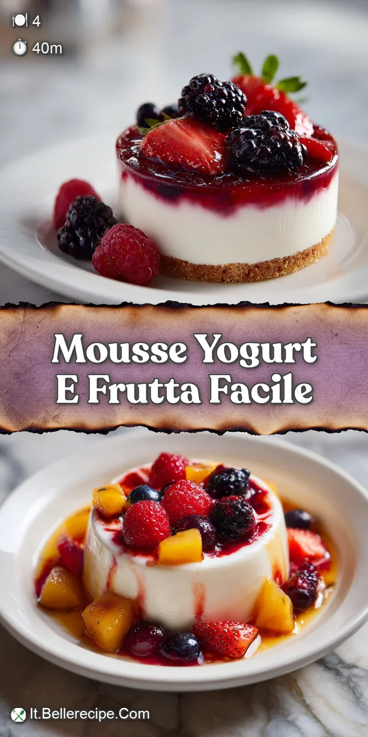 Close-up of a chilled mousse dessert, showcasing the smooth texture, juicy fruit, and creamy layers, inviting a cool, swee...