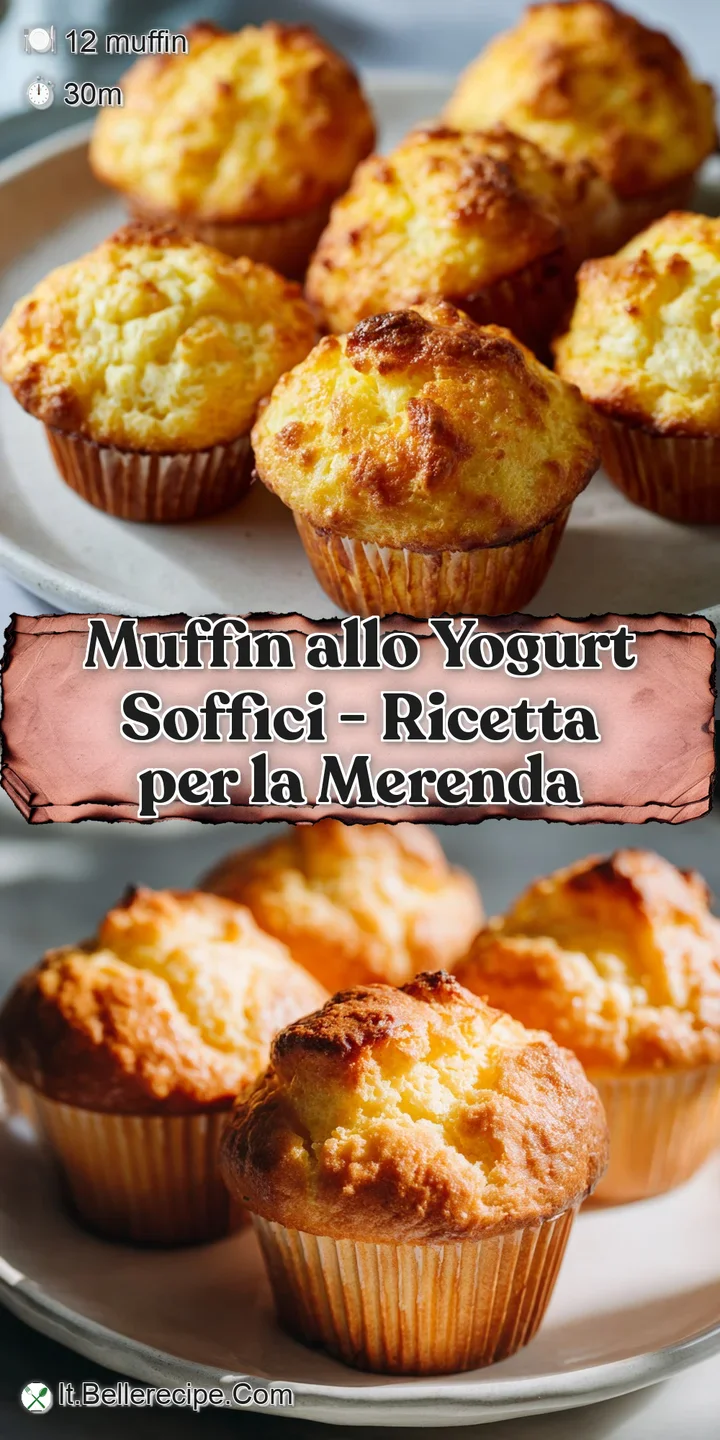 Close-up of a soft, golden yogurt muffin with a slightly cracked top, showing juicy blueberries baked inside.