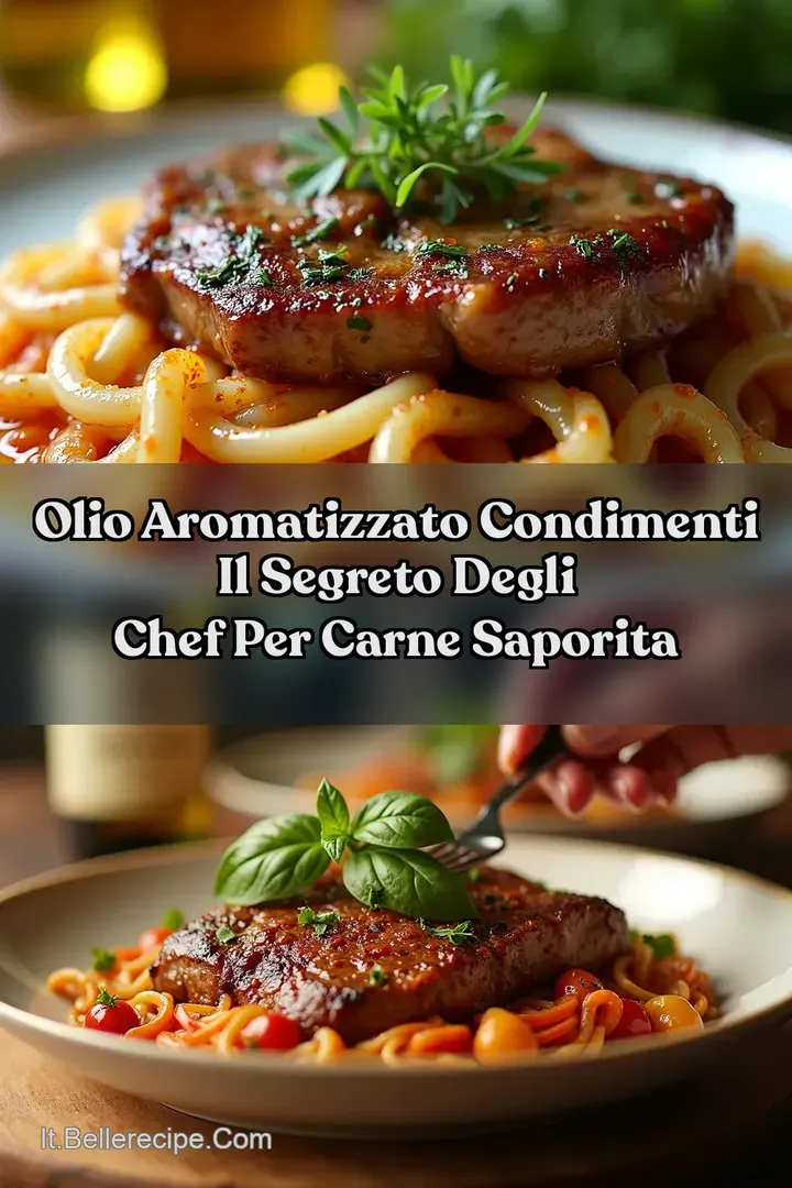 Olio Aromatizzato Condimenti Il Segreto degli Chef per Carne Saporita