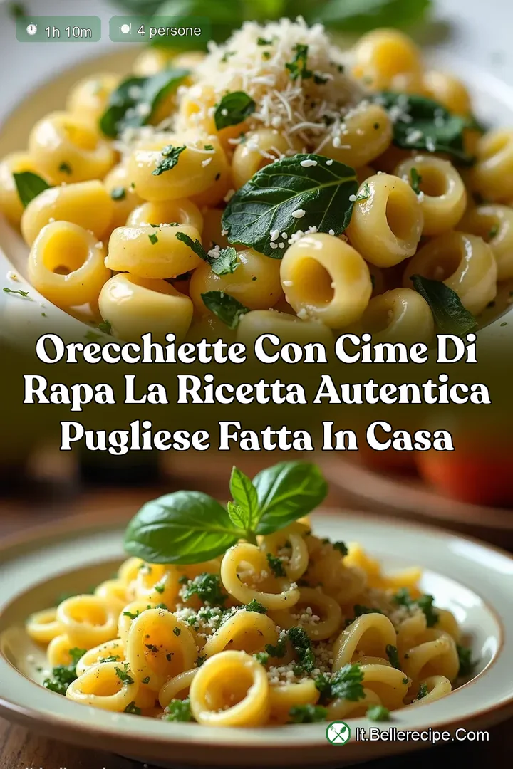 Orecchiette con Cime di Rapa La Ricetta Autentica Pugliese Fatta in Casa