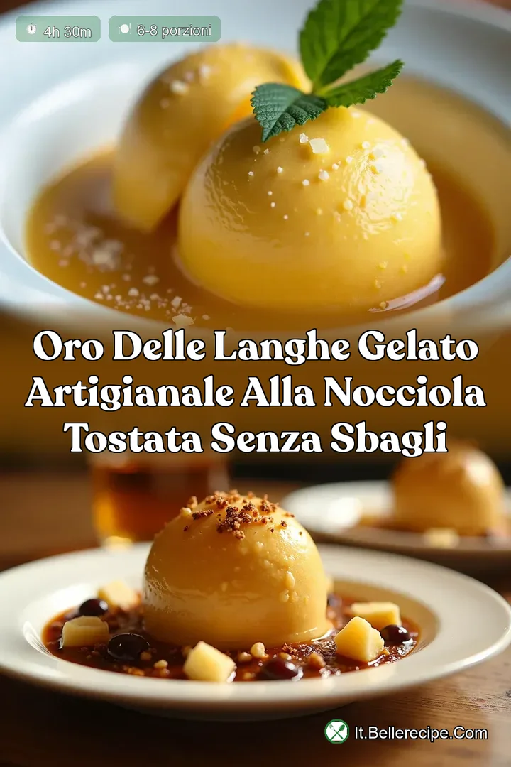 Oro delle Langhe Gelato Artigianale alla Nocciola Tostata Senza Sbagli