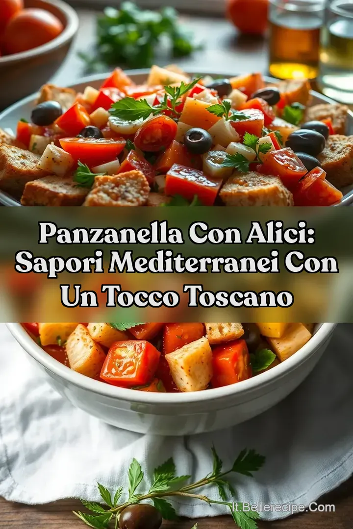 Panzanella con Alici: Sapori Mediterranei con Un Tocco Toscano