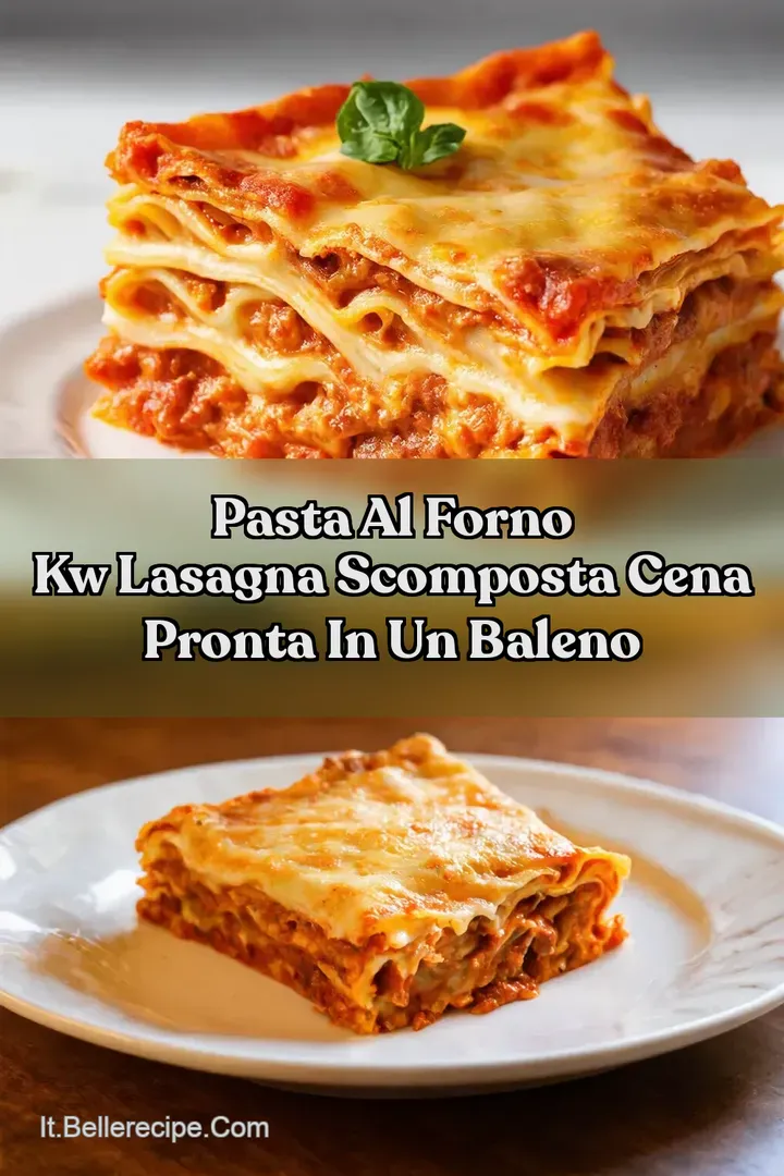 Pasta Al Forno kw Lasagna Scomposta Cena Pronta in un Baleno