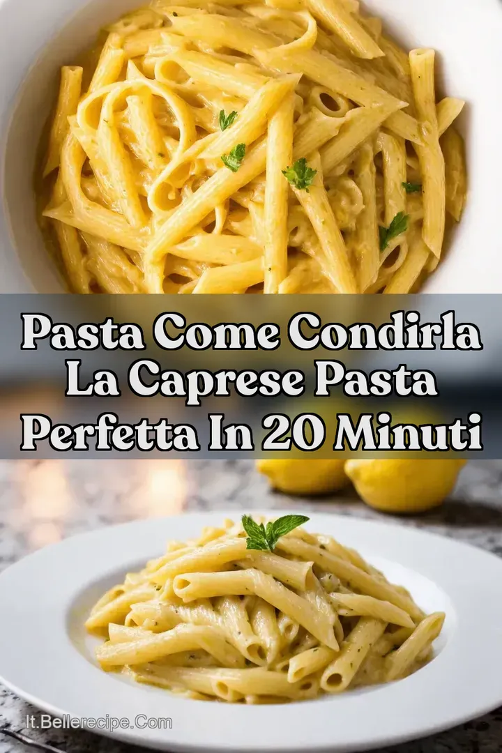 Pasta come condirla La Caprese Pasta Perfetta in 20 Minuti