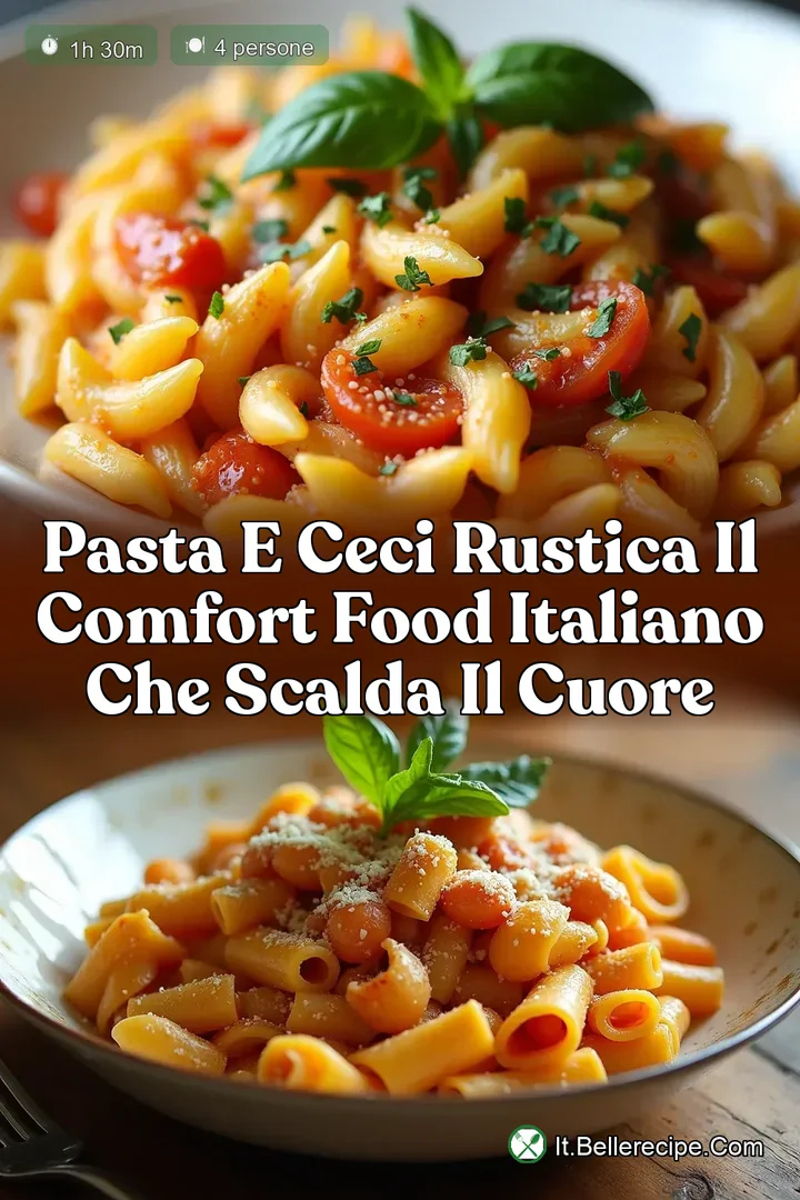 Pasta e Ceci Rustica Il Comfort Food Italiano che Scalda il Cuore