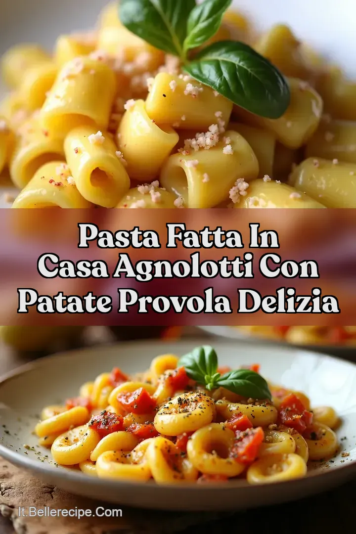 Pasta Fatta in Casa Agnolotti con Patate Provola Delizia
