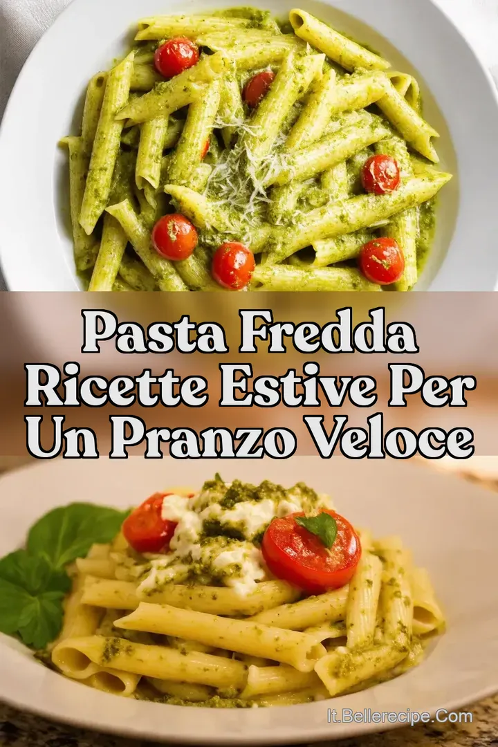 Pasta Fredda Ricette Estive per un Pranzo Veloce