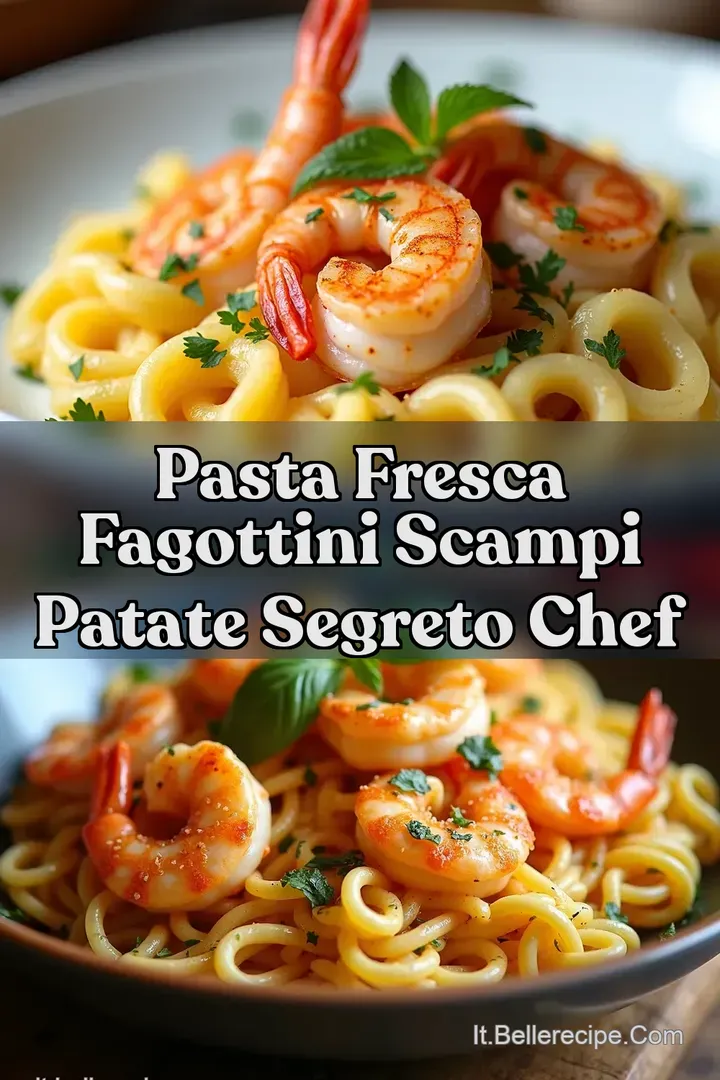 Pasta Fresca Fagottini Scampi Patate Segreto Chef