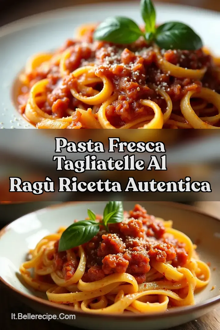 Pasta Fresca Tagliatelle al Rag&ugrave; Ricetta Autentica