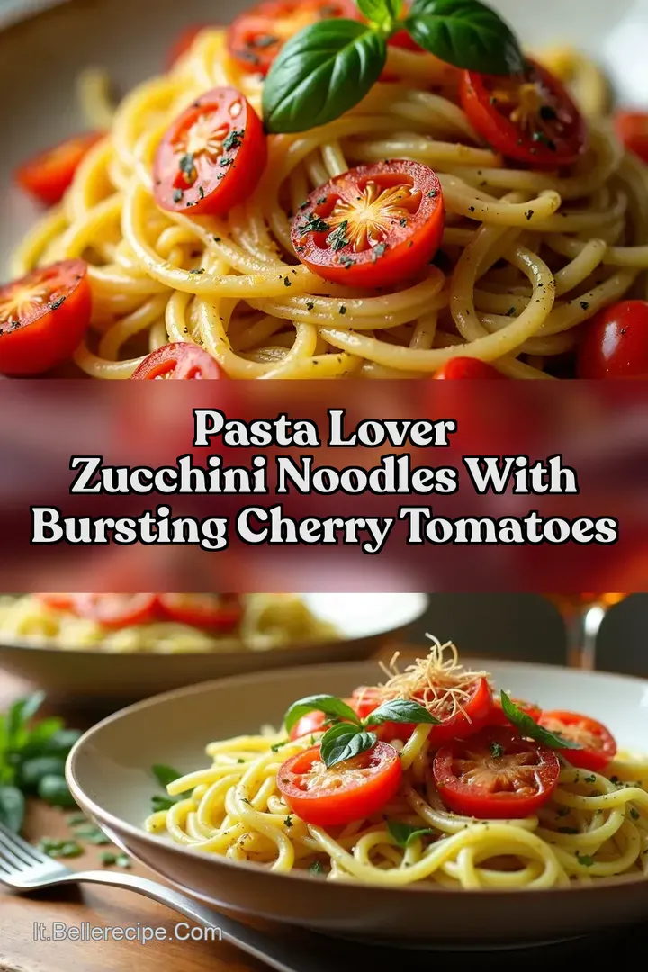 Pasta Lover Zucchini Noodles with Bursting Cherry Tomatoes