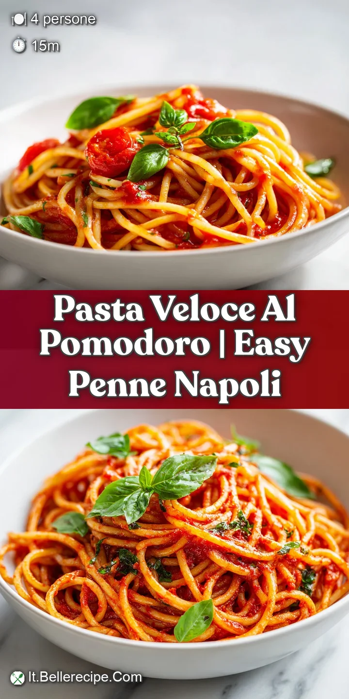 Primo piano di pasta cremosa avvolta in un sugo rosso vibrante, con gocce di olio d'oliva che brillano sotto la luce.
