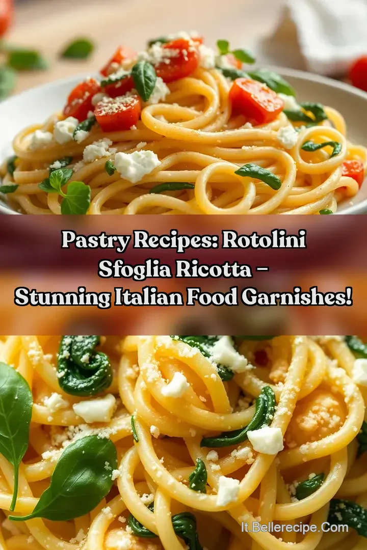 Pastry Recipes: Rotolini Sfoglia Ricotta &ndash; Stunning Italian Food Garnishes!