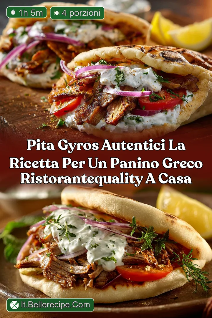 Pita Gyros Autentici La Ricetta per un Panino Greco RistoranteQuality a Casa