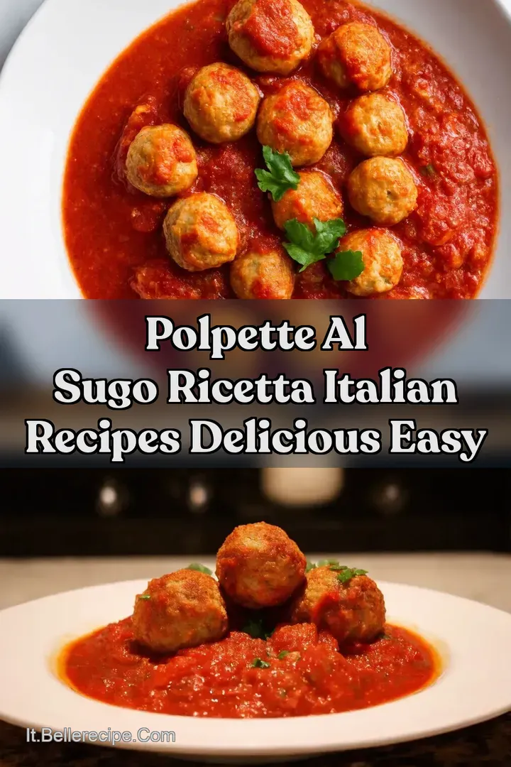 Polpette al Sugo Ricetta Italian Recipes Delicious Easy