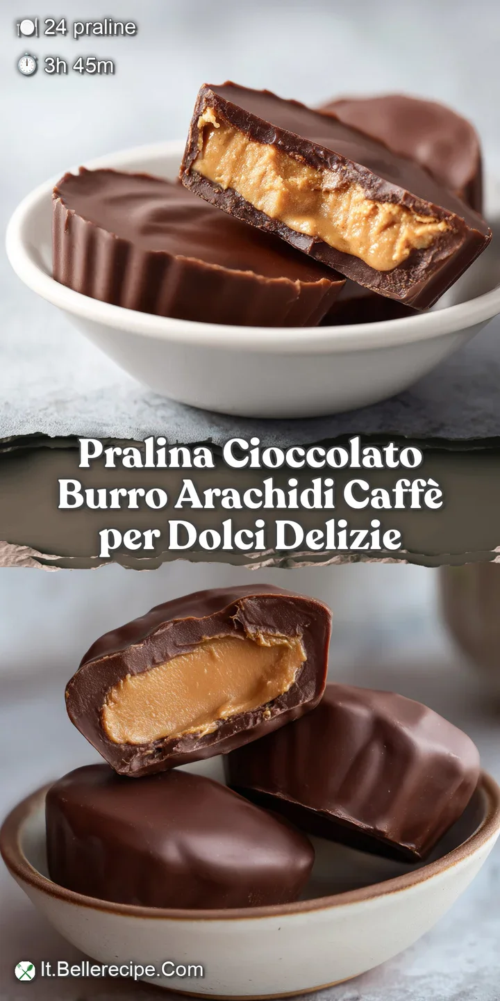 Close-up of praline: jagged edges, marbled surface; luscious chocolate, coffee and peanut butter create an irresistible se...