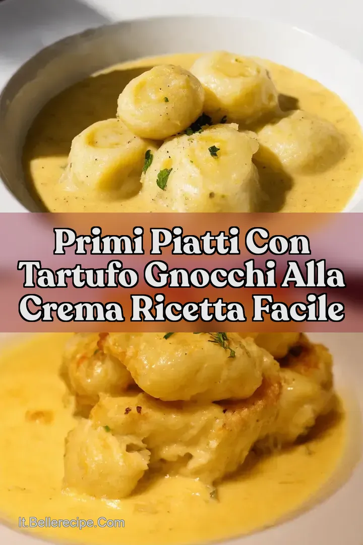Primi Piatti con Tartufo Gnocchi alla Crema Ricetta Facile