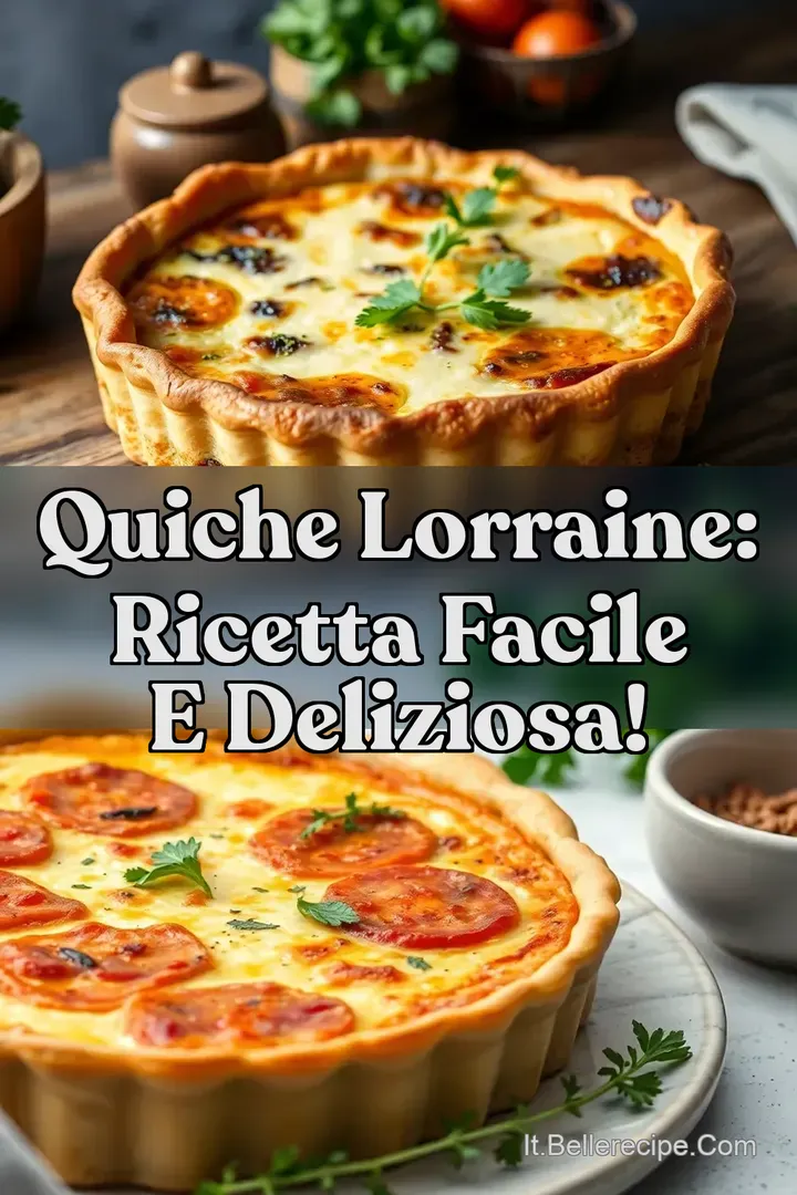 Quiche Lorraine: Ricetta Facile e Deliziosa!