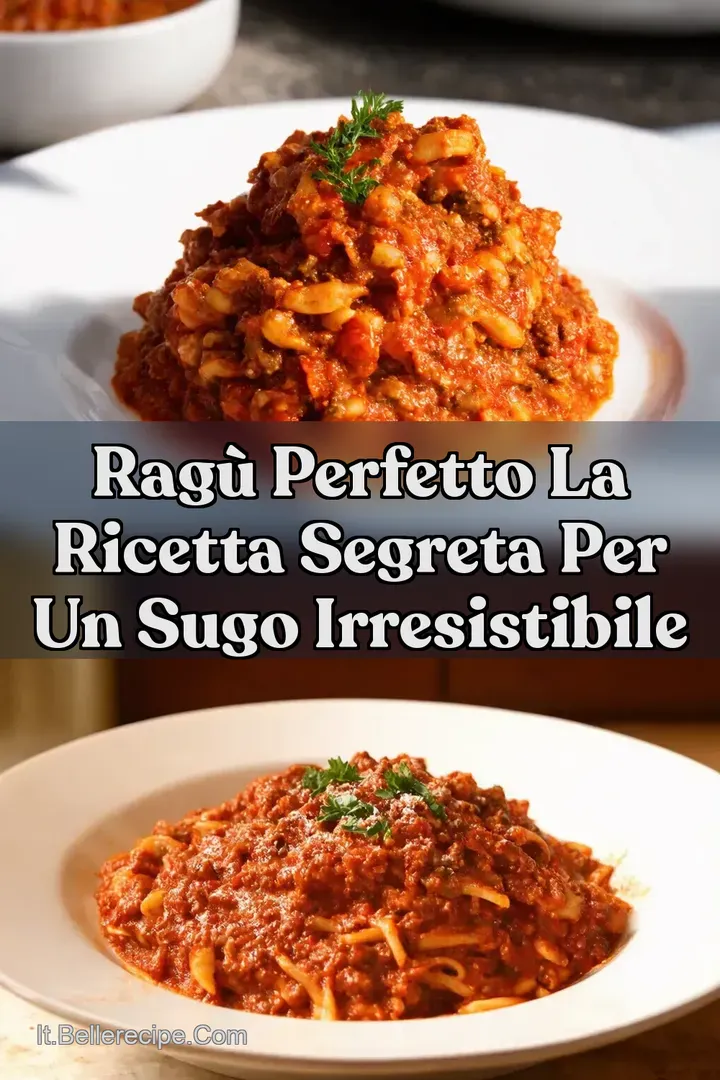Rag&ugrave; Perfetto La Ricetta Segreta per un Sugo Irresistibile