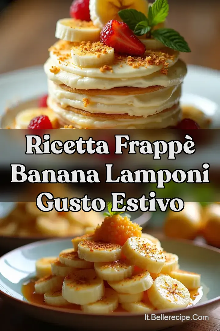 Ricetta Frapp&egrave; Banana Lamponi Gusto Estivo