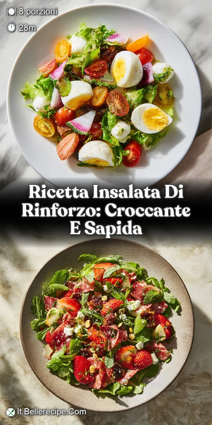 Close-up of the Insalata di Rinforzo showing the textures; creamy cauliflower, crisp peppers, and plump olives.