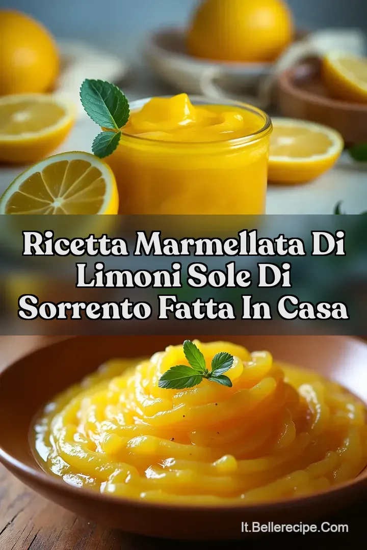 Ricetta Marmellata di Limoni Sole di Sorrento Fatta in Casa