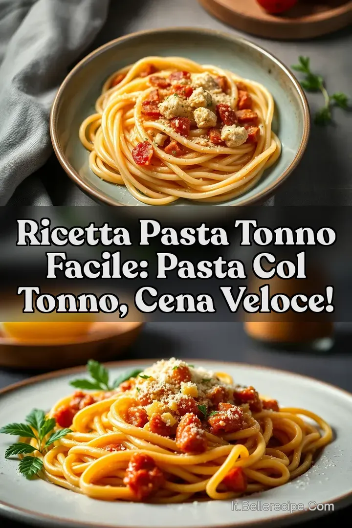 Ricetta pasta tonno facile: Pasta col Tonno Cena Veloce!
