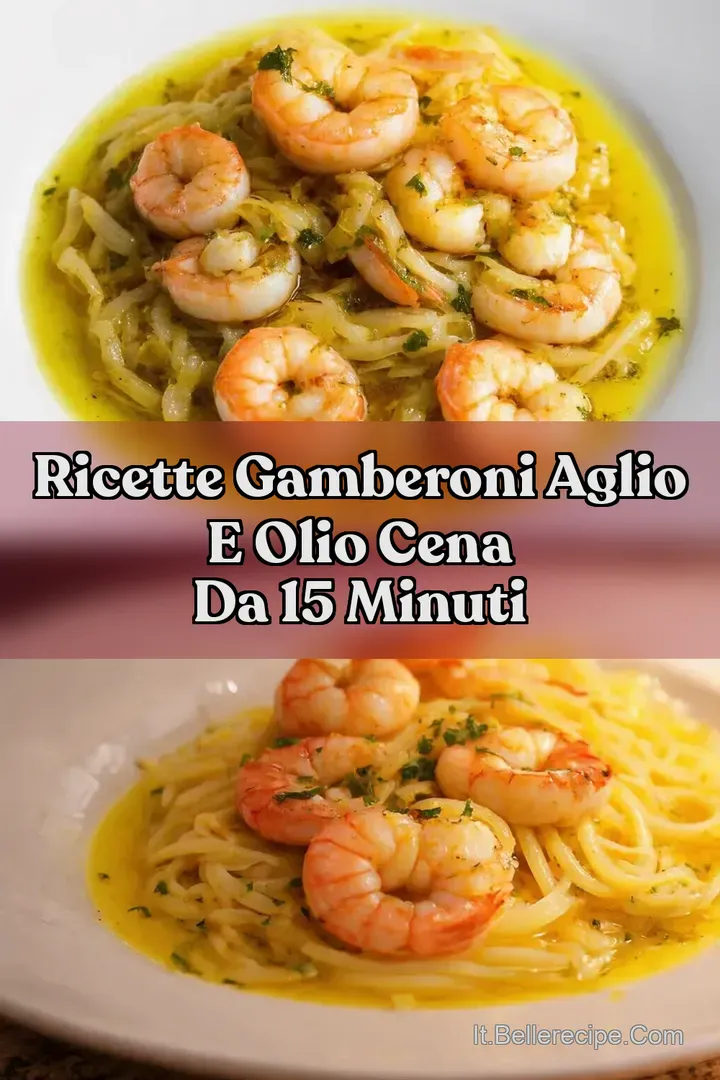 Ricette Gamberoni Aglio e Olio Cena da 15 Minuti