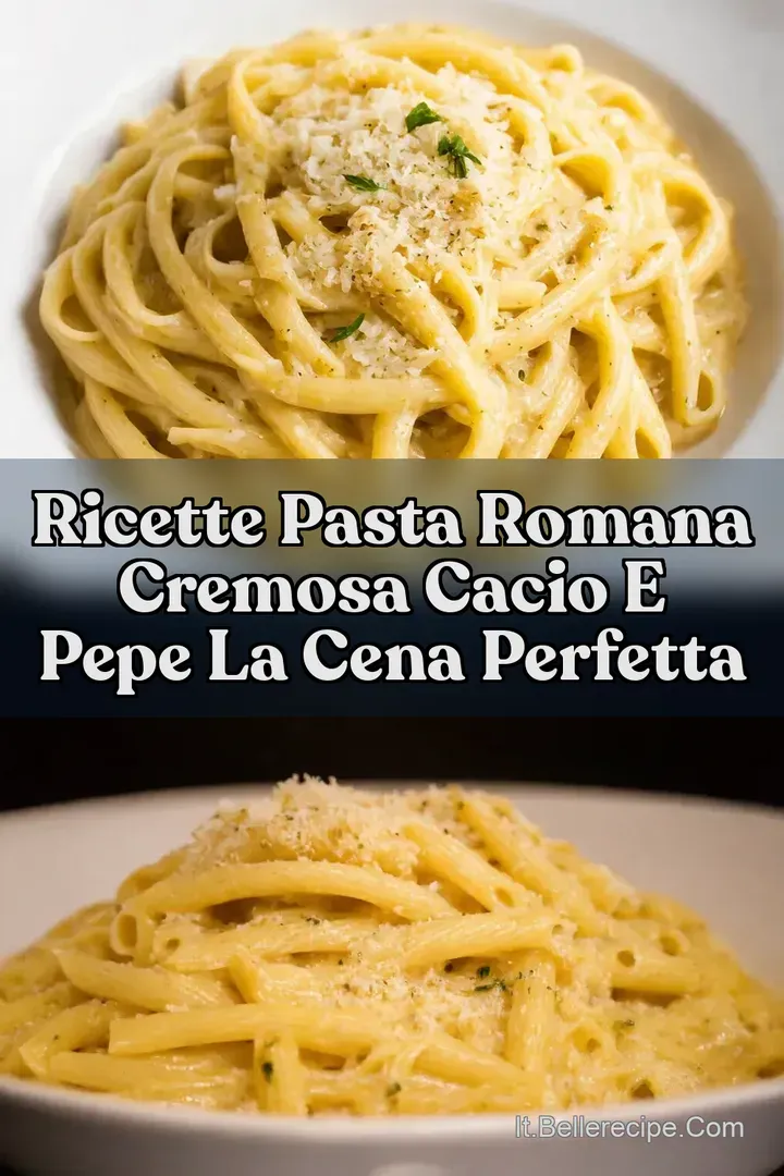 Ricette pasta romana Cremosa Cacio e Pepe la cena perfetta