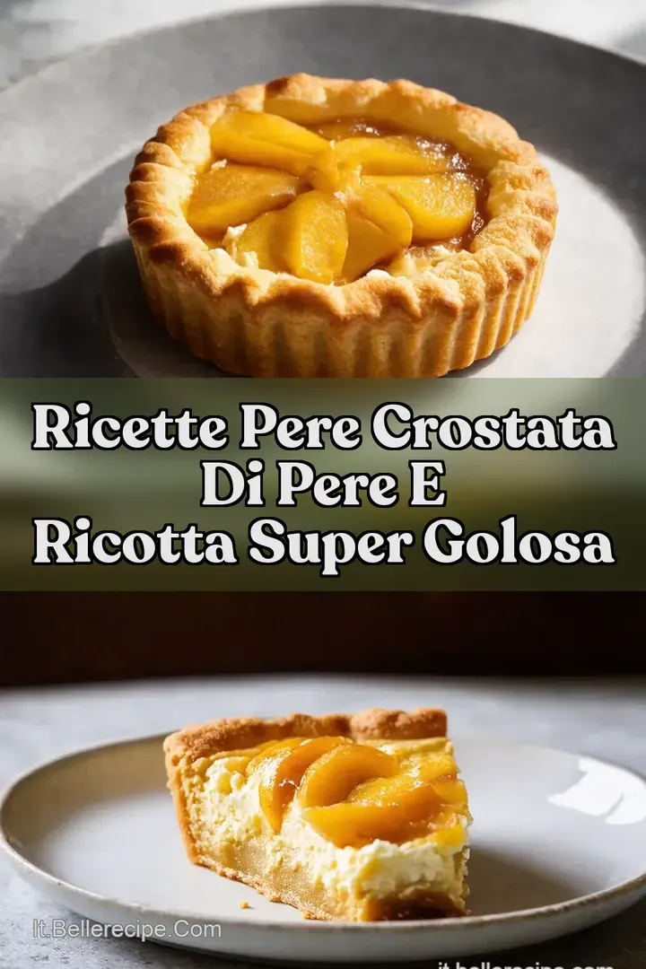 Ricette Pere Crostata di Pere e Ricotta Super Golosa