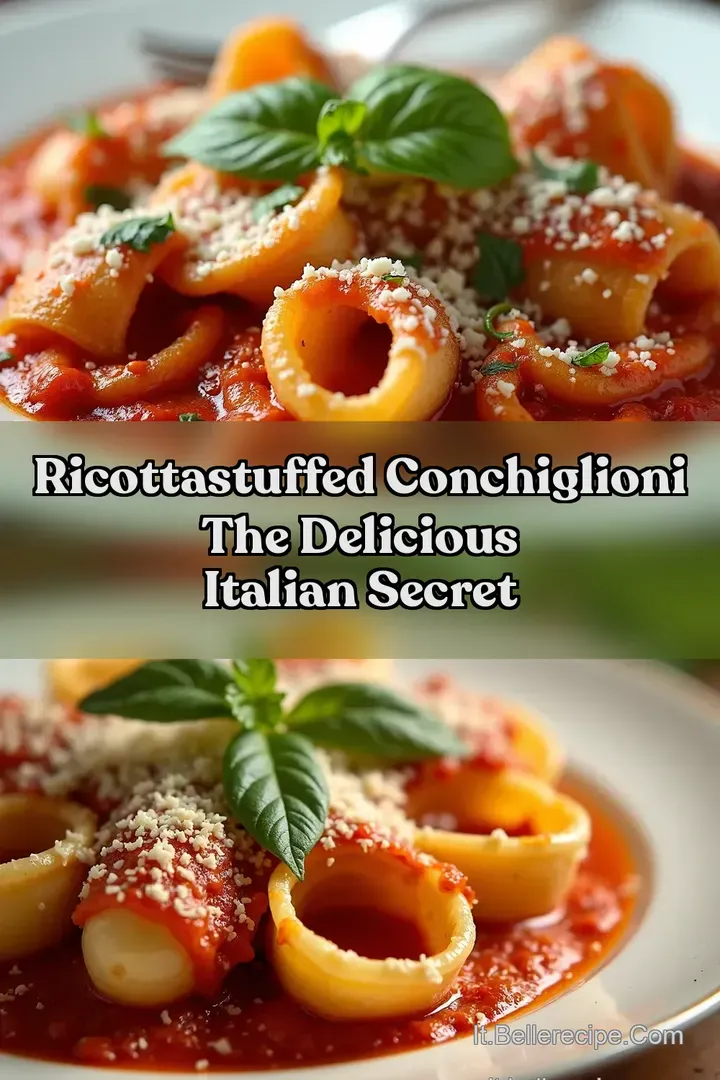RicottaStuffed Conchiglioni The Delicious Italian Secret