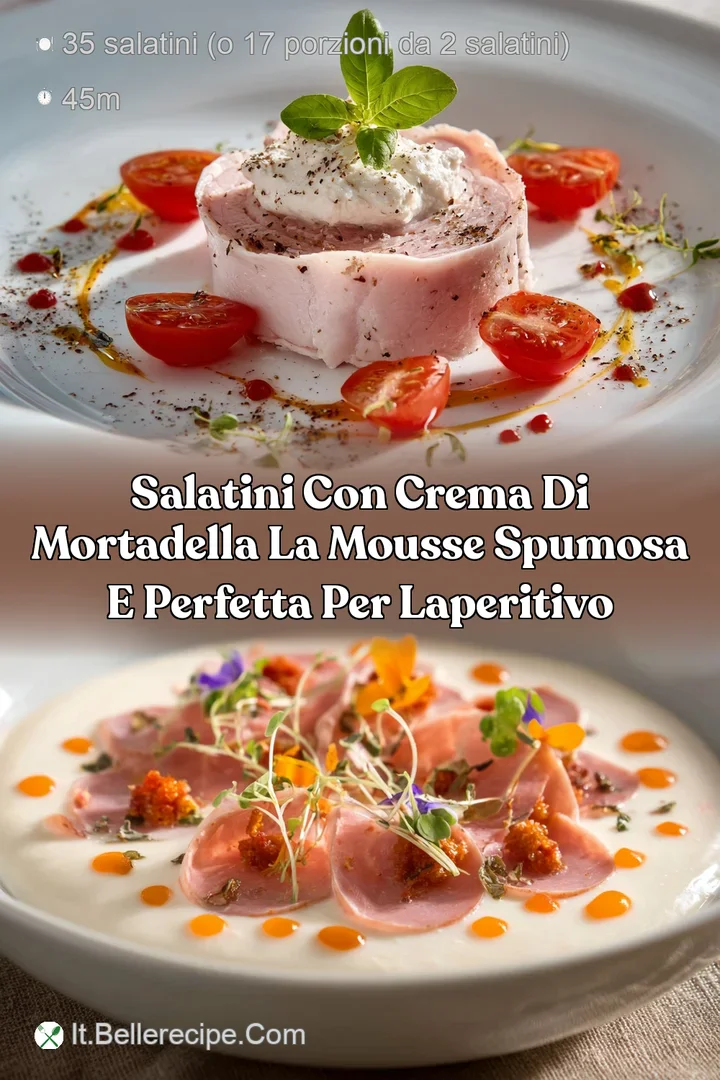 Salatini con crema di mortadella la mousse spumosa e perfetta per laperitivo