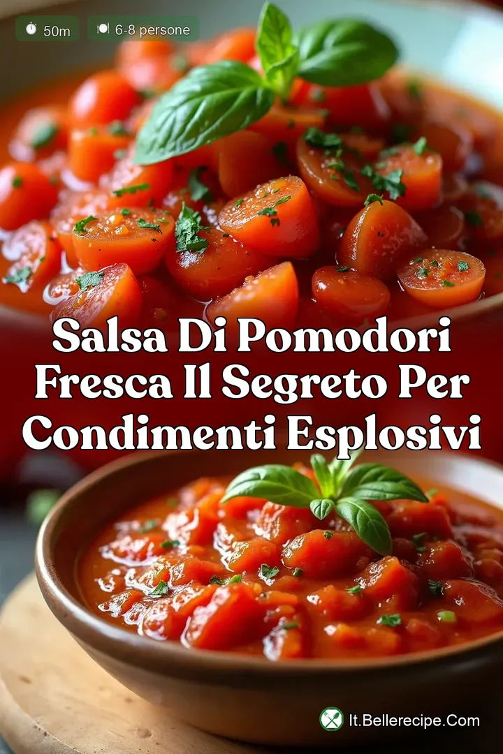 Salsa di Pomodori Fresca Il Segreto per Condimenti Esplosivi