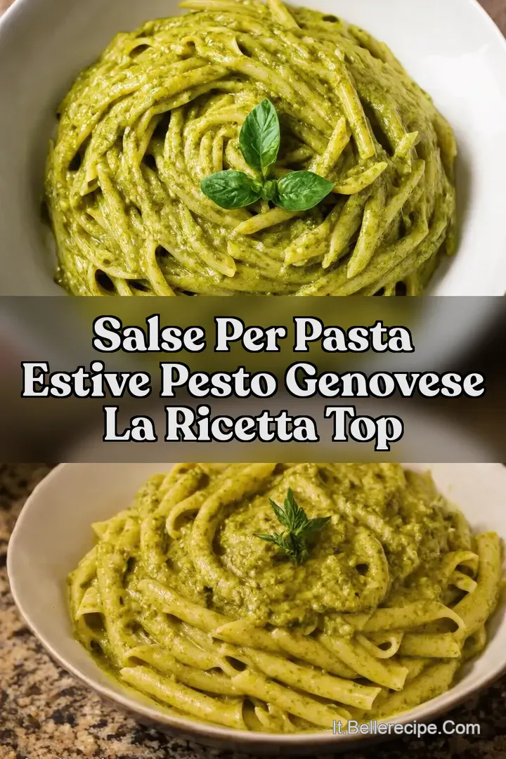 Salse per Pasta Estive Pesto Genovese la Ricetta Top