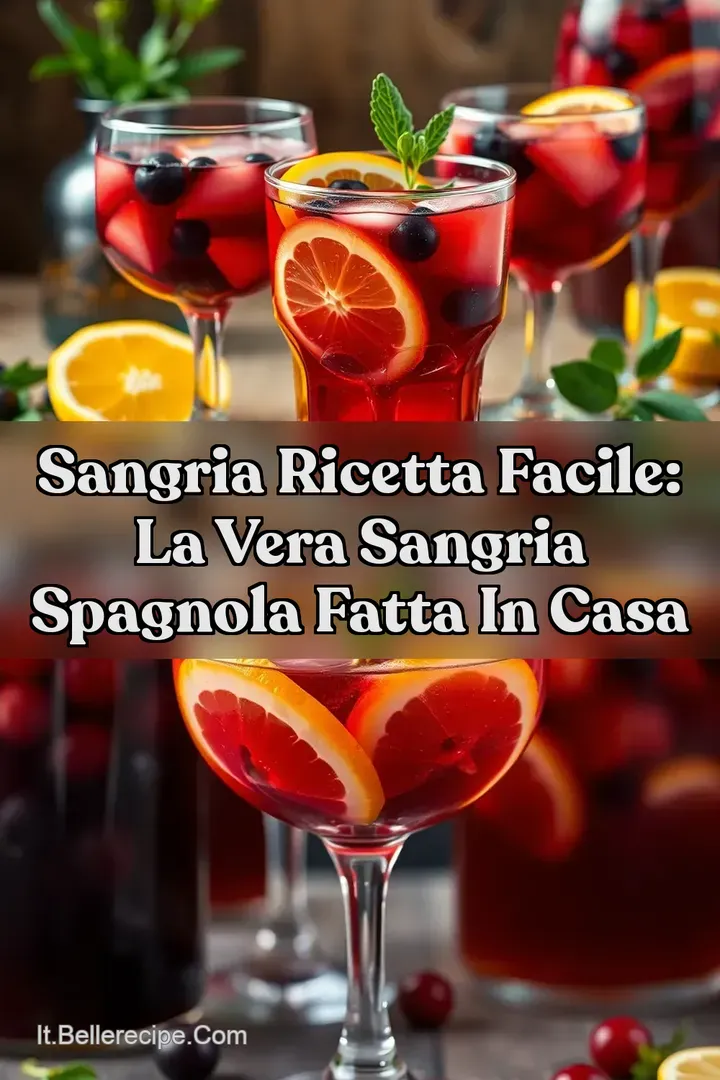 Sangria Ricetta Facile: La Vera Sangria Spagnola Fatta in Casa