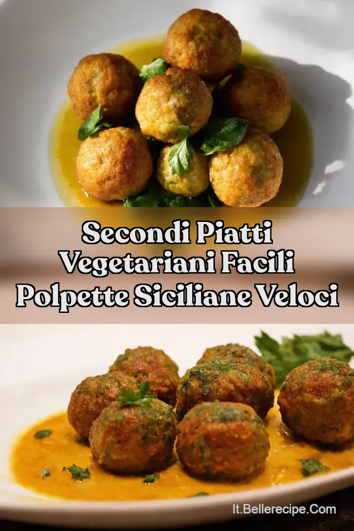 Secondi Piatti Vegetariani Facili Polpette Siciliane Veloci