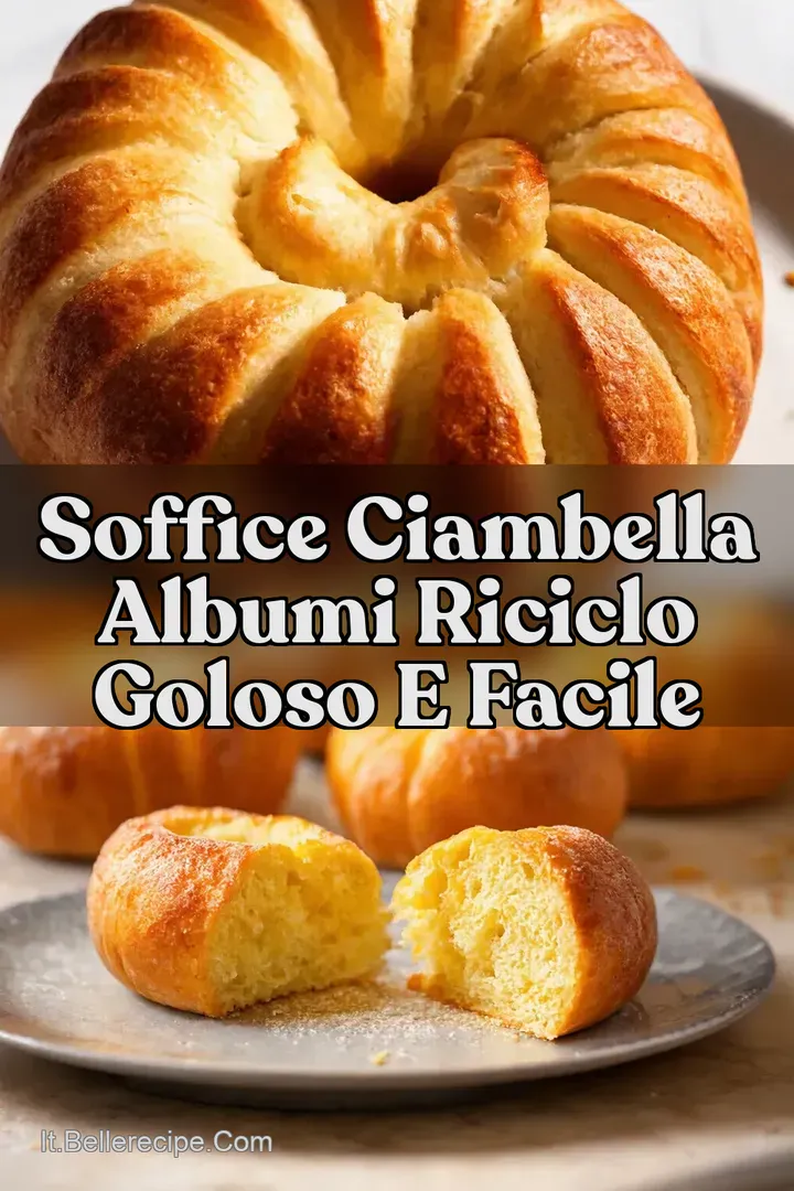 Soffice Ciambella Albumi Riciclo Goloso e Facile