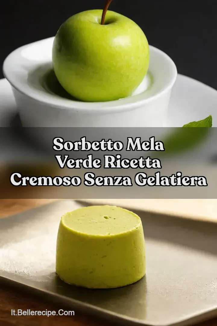 Sorbetto Mela Verde Ricetta Cremoso Senza Gelatiera
