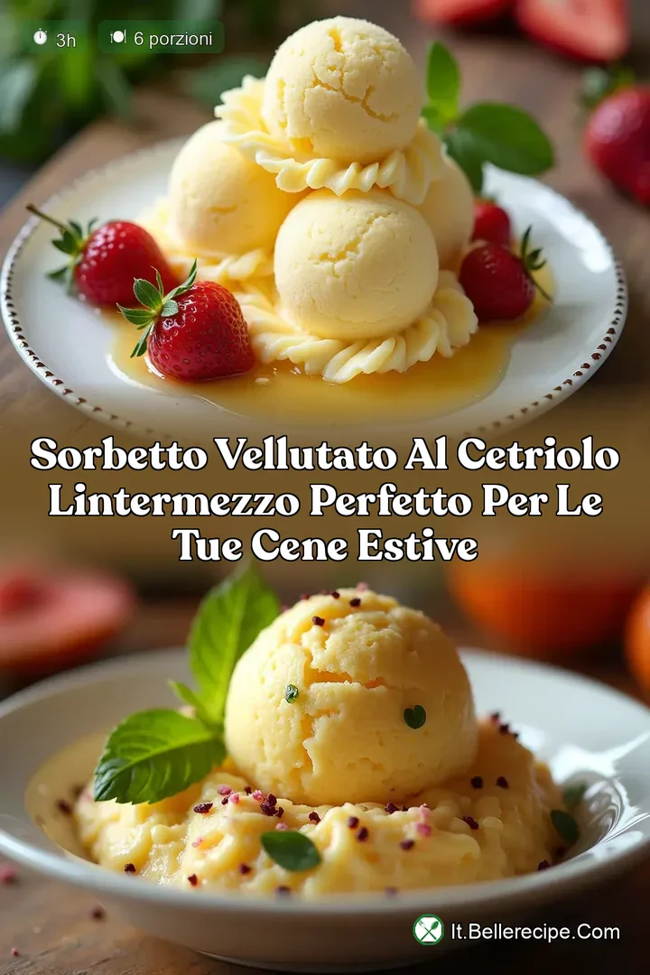 Sorbetto Vellutato al Cetriolo LIntermezzo Perfetto per le Tue Cene Estive