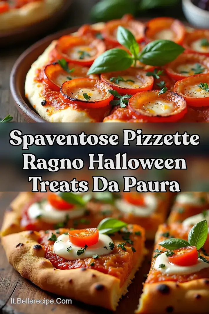Spaventose Pizzette Ragno Halloween Treats da Paura