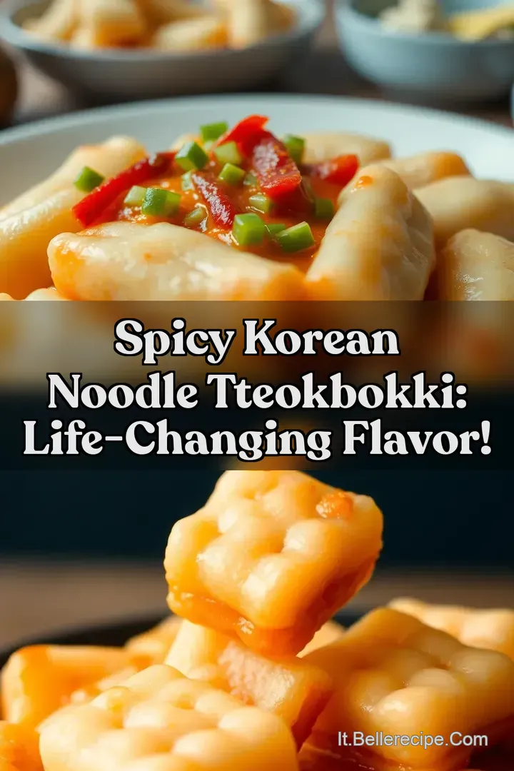 Spicy Korean Noodle Tteokbokki: Life-Changing Flavor!