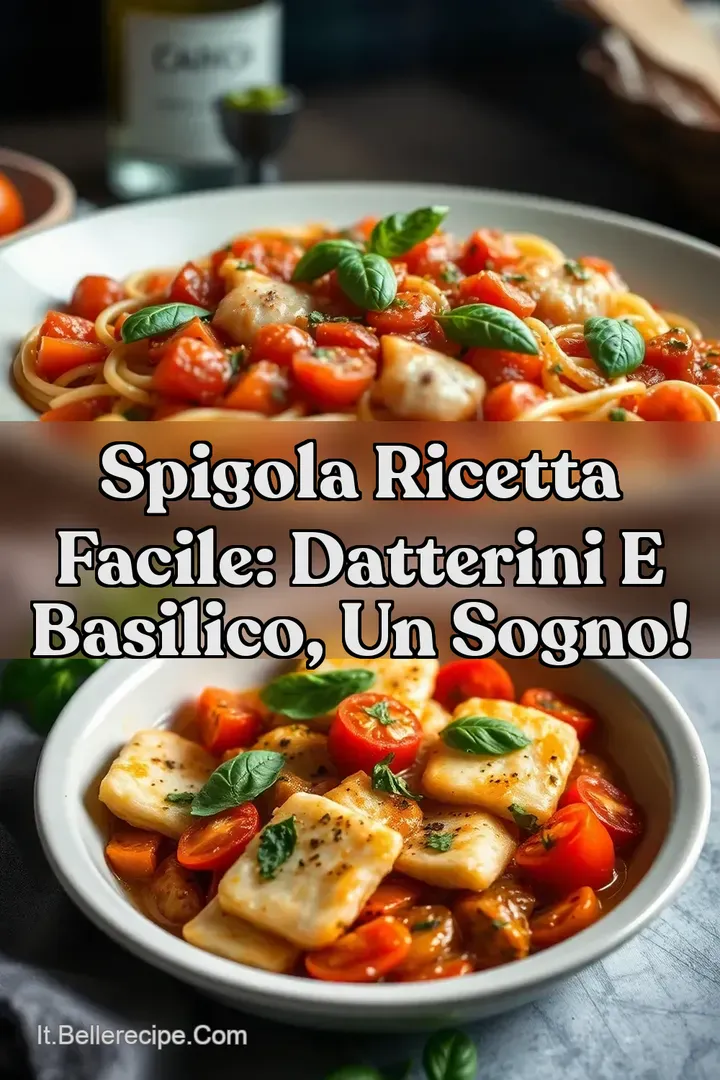 Spigola Ricetta Facile: Datterini e Basilico un Sogno!