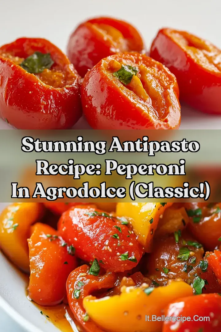Stunning Antipasto Recipe: Peperoni in Agrodolce (Classic!)