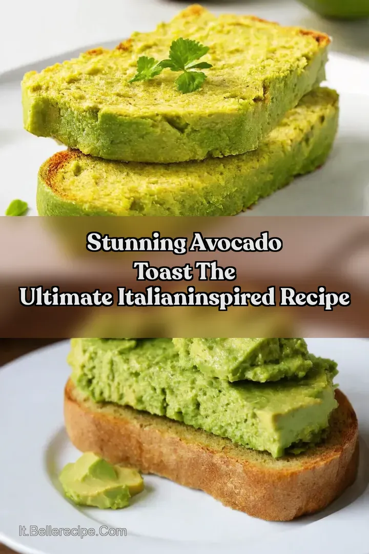 Stunning Avocado Toast The ULTIMATE ItalianInspired Recipe