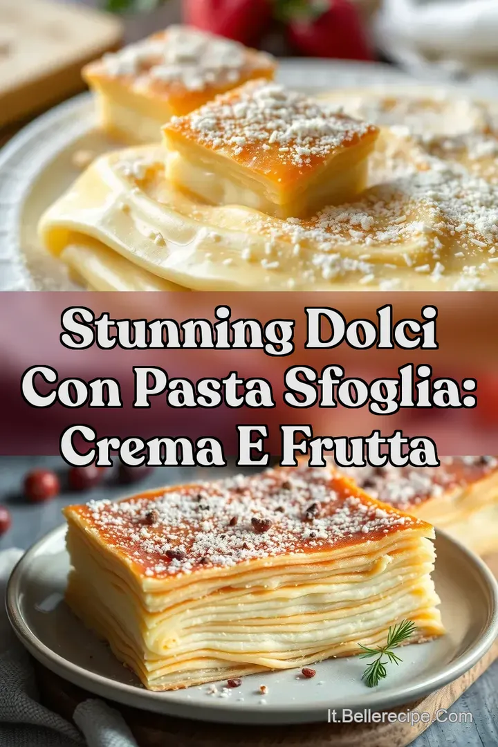 Stunning Dolci con Pasta Sfoglia: Crema e Frutta