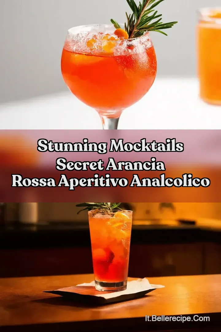 Stunning Mocktails Secret Arancia Rossa aperitivo analcolico