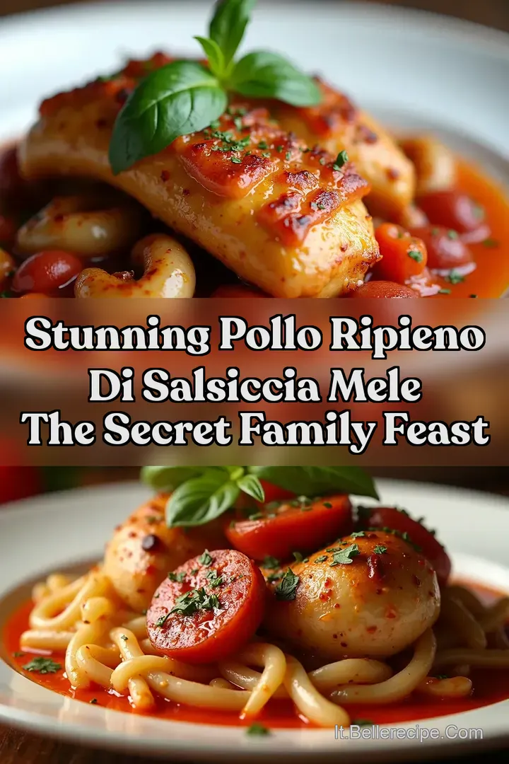 Stunning Pollo ripieno di salsiccia mele THE Secret Family Feast