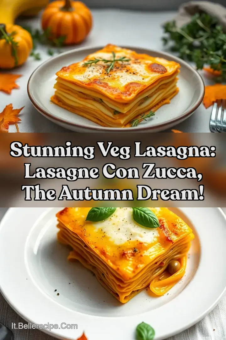 Stunning Veg Lasagna: Lasagne con Zucca the Autumn Dream!
