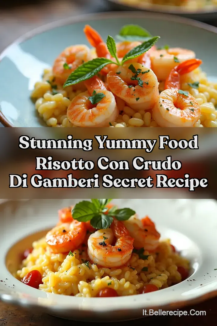 Stunning Yummy Food Risotto con Crudo di Gamberi Secret Recipe